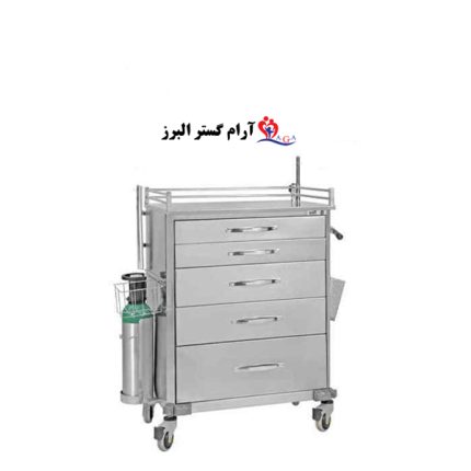 ترالی اورژانس تمام استیل